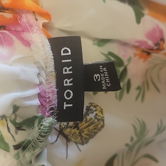 Torrid floral butterfly long sleeveless dress - Picture 4 of 5